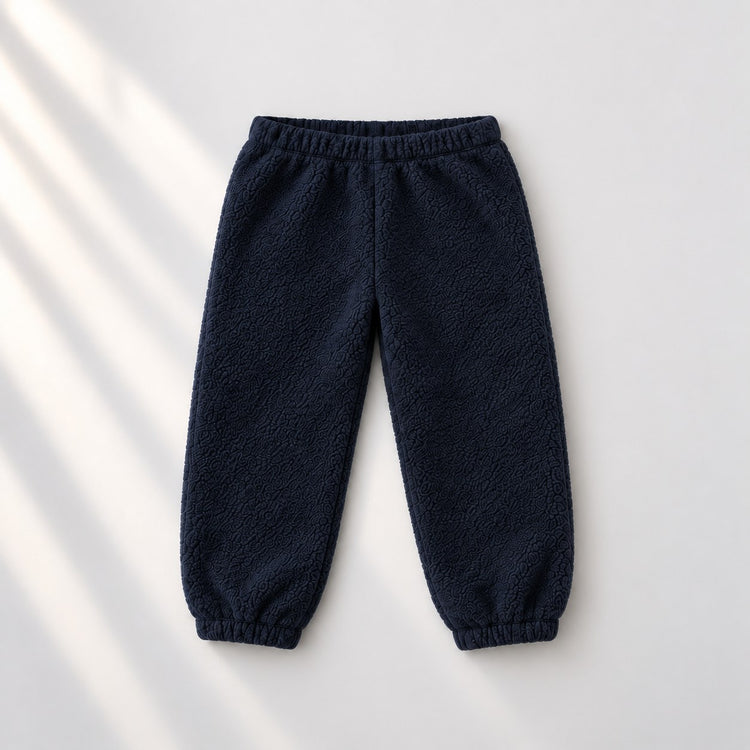 Navy YO Fleece Set bottoms by Anaario