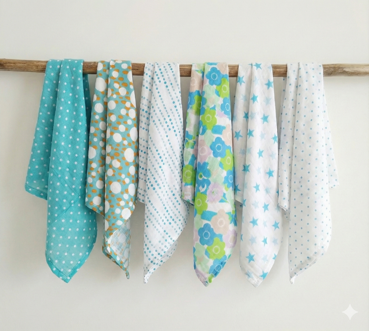 Baby Cotton Napkins (Set of 6)