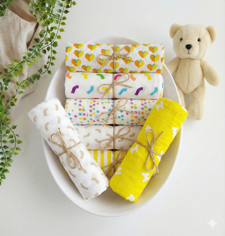 Baby Cotton Napkins (Set of 6)