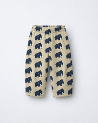 Beige Mammoth Hooded Barrel Pant Set flat lay by Anaario