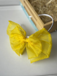 Sunny Sheer Organza Bow Hairband