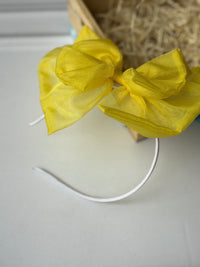 Sunny Sheer Organza Bow Hairband
