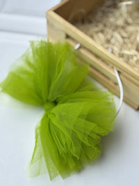 Olive Flower Bow Hairband