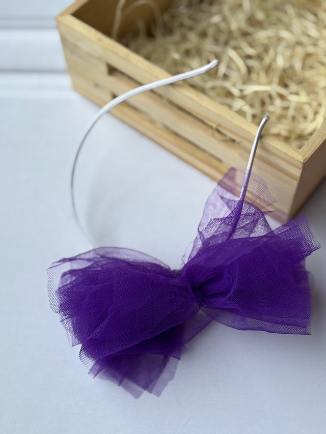 Violet Bow Hairband