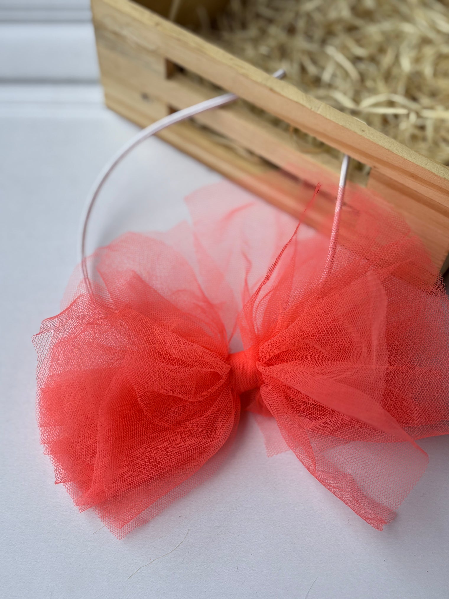 Peach Bow Hairband