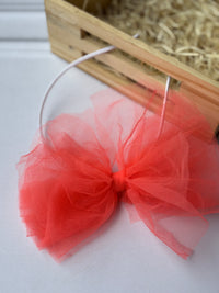 Peach Bow Hairband