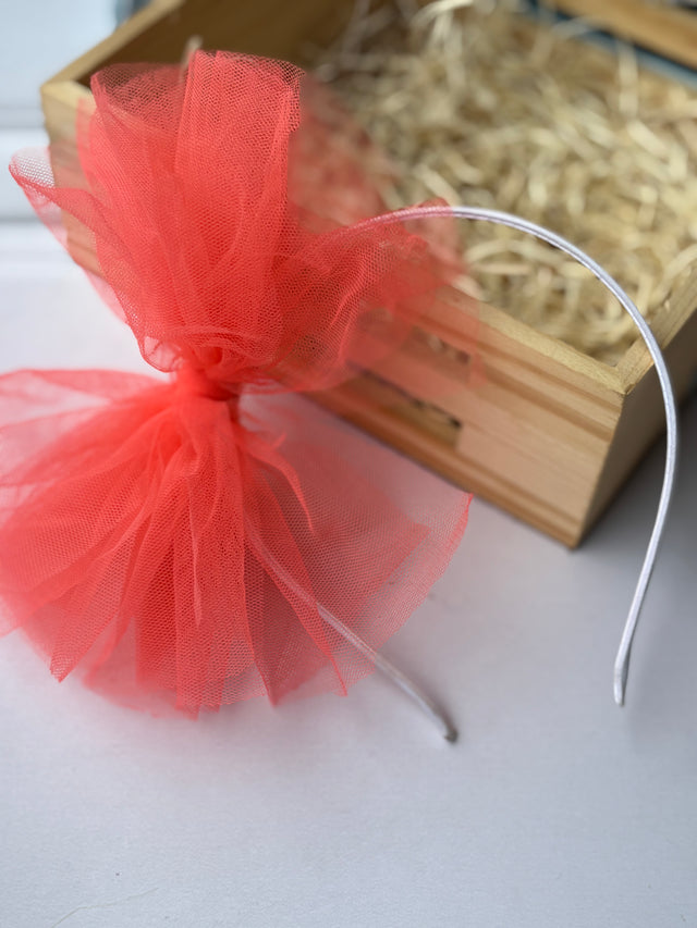 Peach Bow Hairband