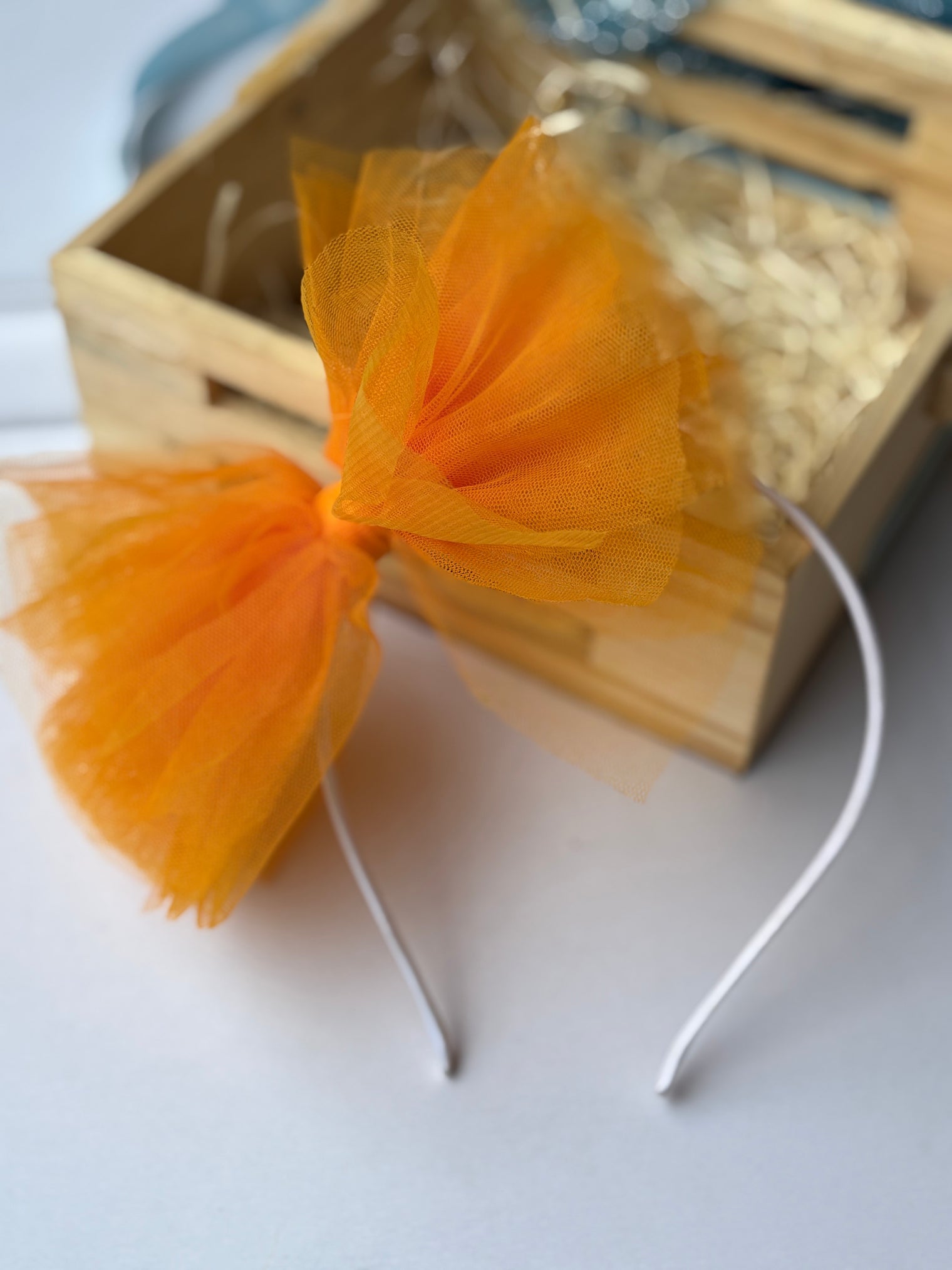 Orange Bow Hairband