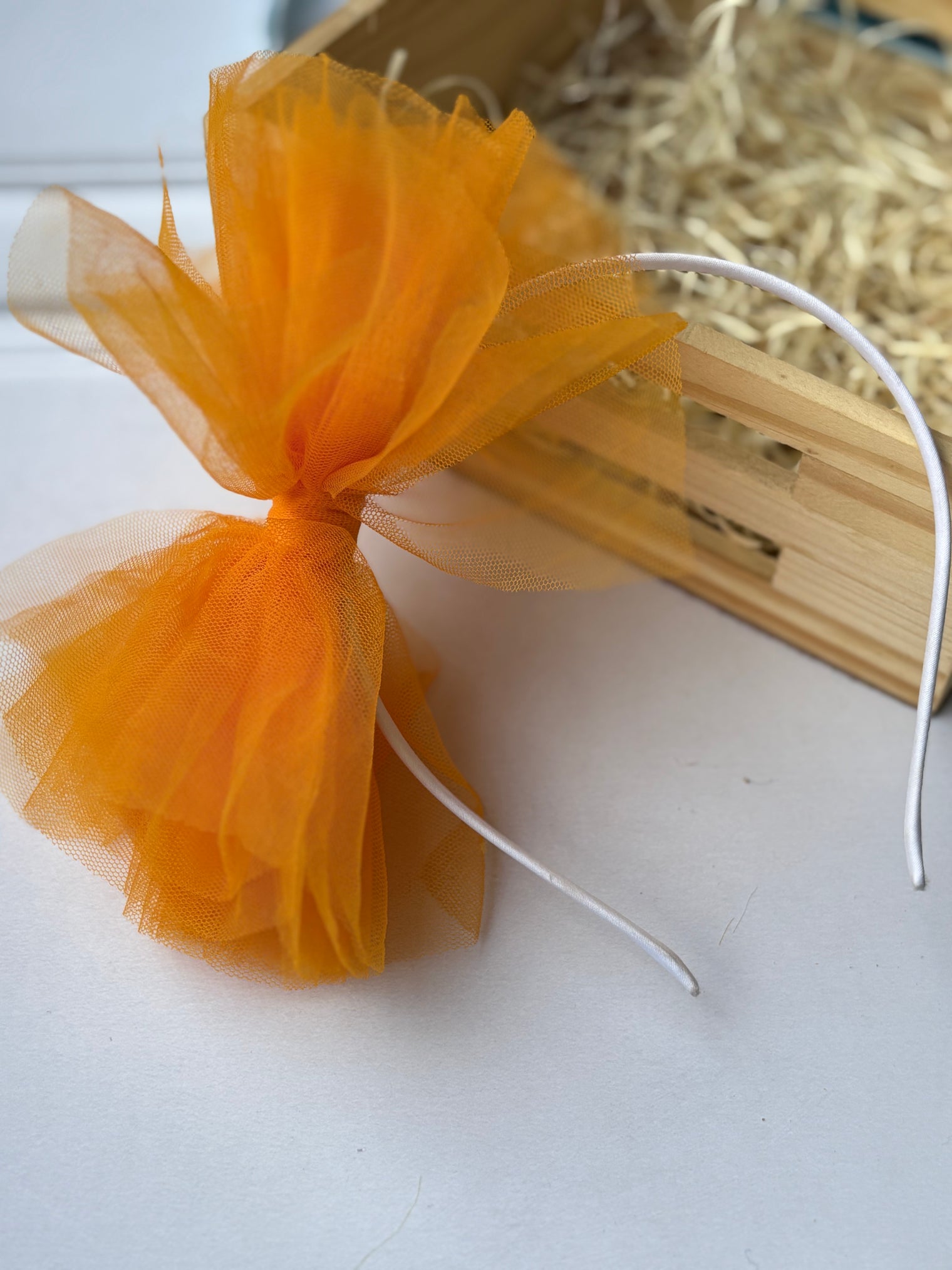 Orange Bow Hairband