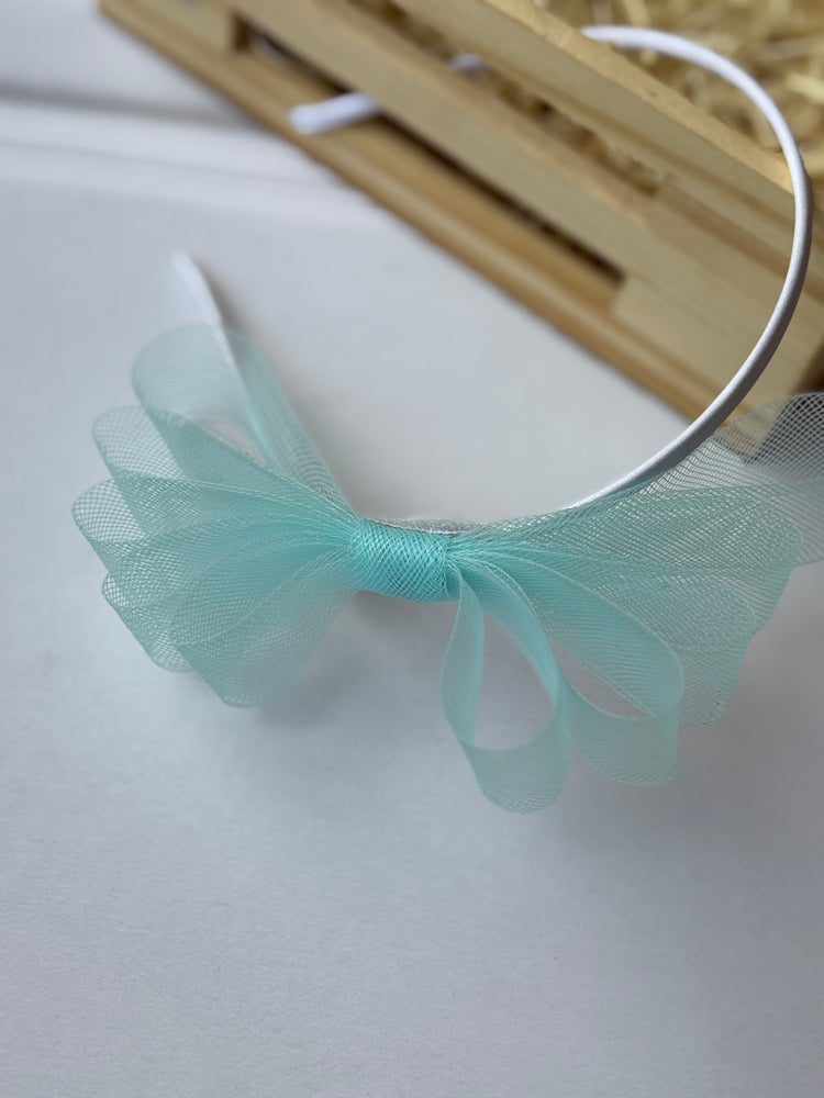 Blue Bow Hairband