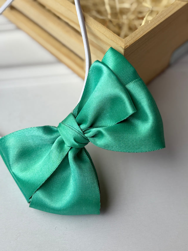 Mint Glow Bow Headband