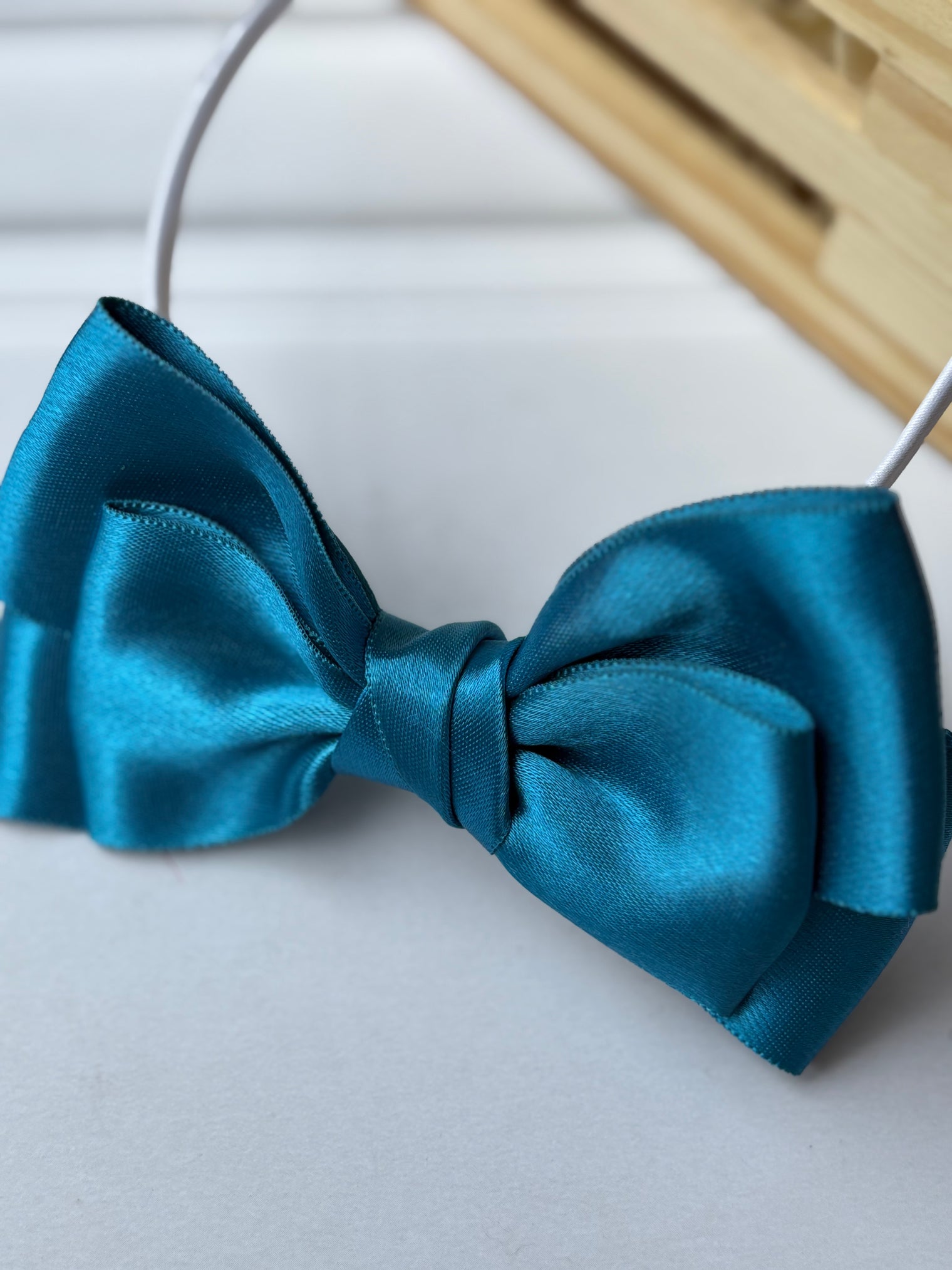 Blue Glow Bow Headband