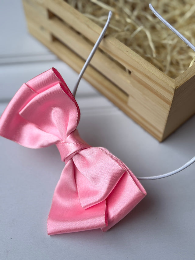 Baby Pink Glow Bow Headband