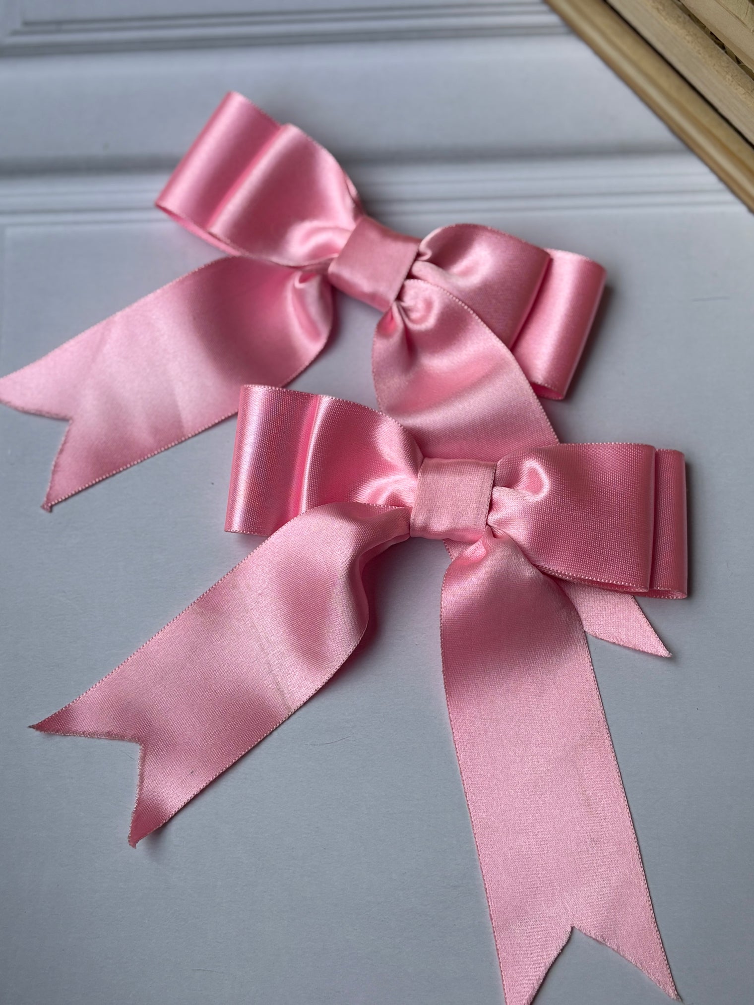Baby Pink Glow Bow Clip