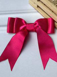 Fuschia Glow Bow Clip