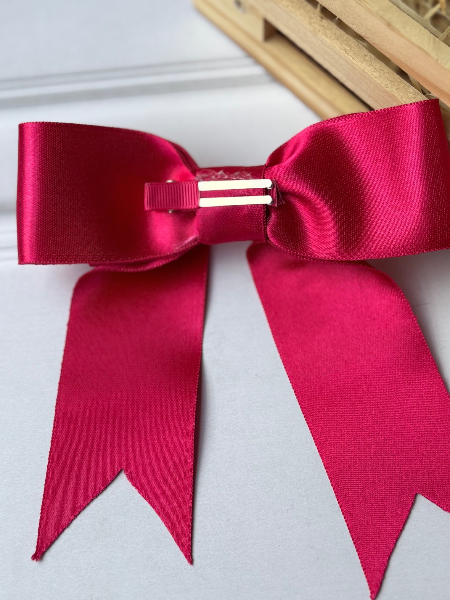 Fuschia Glow Bow Clip