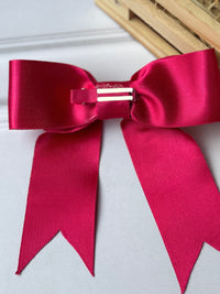 Fuschia Glow Bow Clip