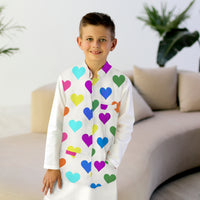 Maharaja Waistcoat - Multicolored Hearts