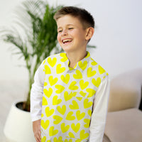 Maharaja Waistcoat - Yellow Hearts