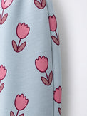 Teal Flowers Jogger Set flat lay by Anaario