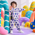 Blue Purple Lion Jogger Set on boy by Anaario – winter kidswear