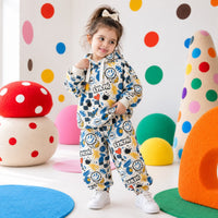IYKYK Hooded Jogger Set on girl by Anaario – winter kidswear