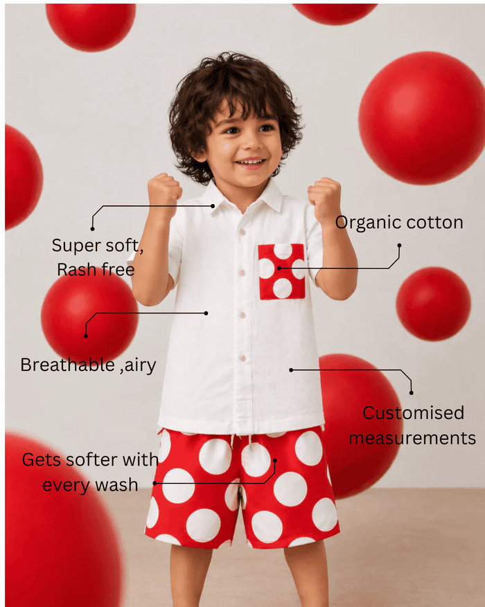 Red Pop Shorts
