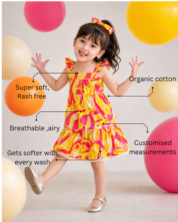 Sunshine Bloom Strappy Dress