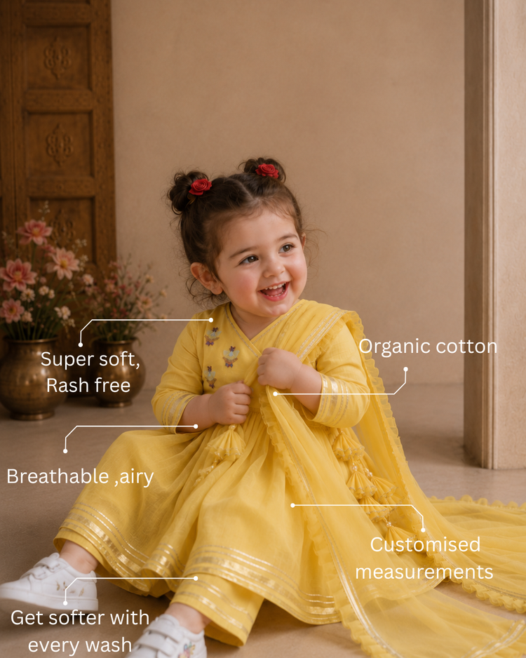 Yellow Duck Angrakha Set