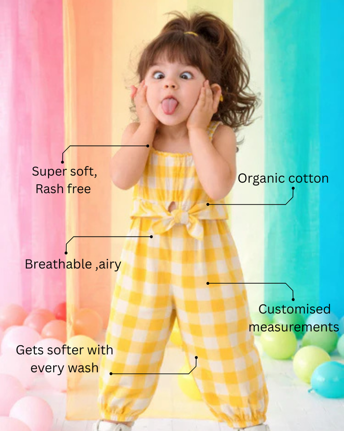 The Honeybee Checker Jumpsuit