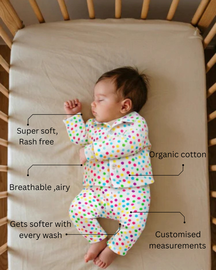 Multicolor polka spots Set