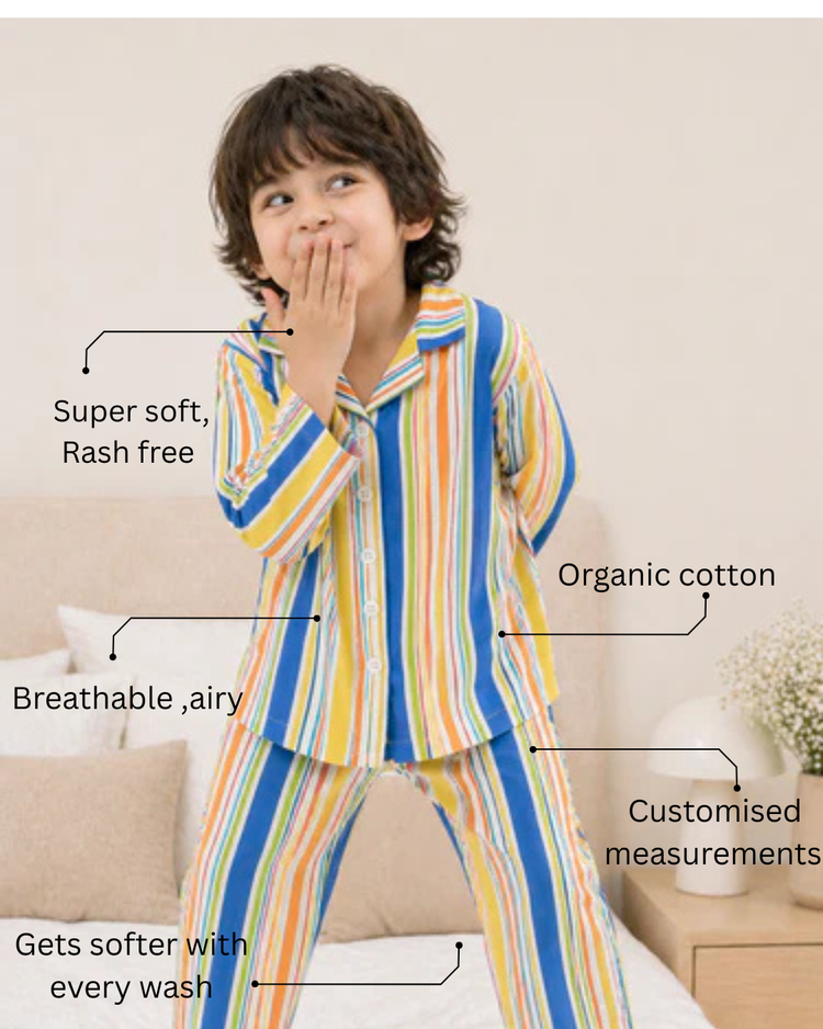 Candy Stripes Night Suit