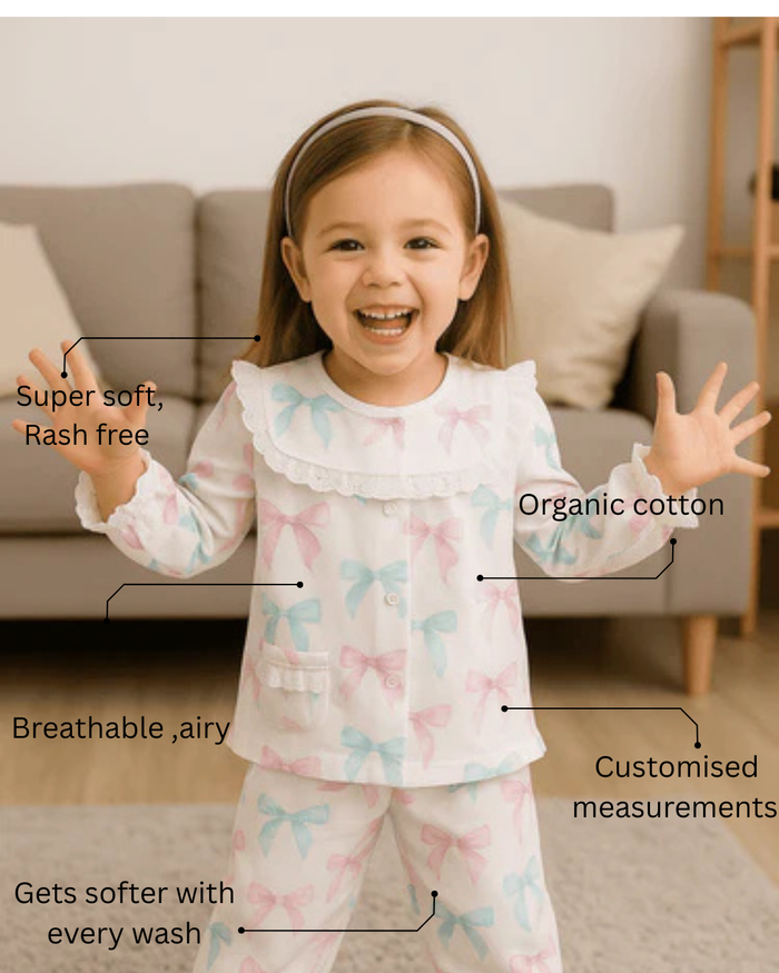 Bow Bliss Night Suit