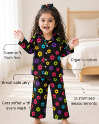 Groovy Bloom Night Suit