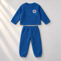 Cobalt Blue Varsity Fleece Set top and bottom by Anaario