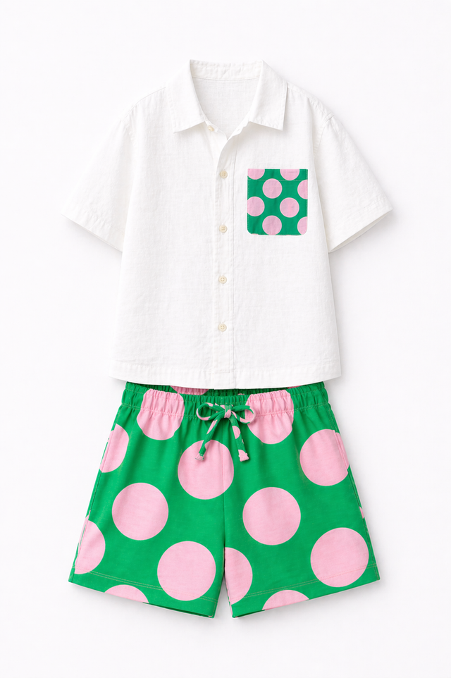 Candy Pop Pocket Shirt Set