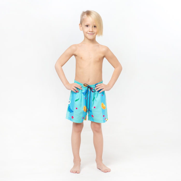 Tropic Classique Co-ord Set (Parrots and Tropical fruits)