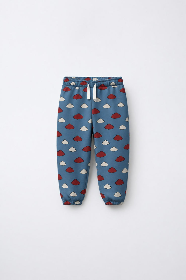 Teal Cloud Jogger Set flat lay by Anaario
