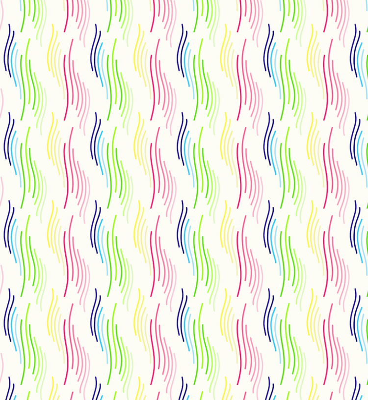 Rainbow Waves Pajama Set - Night Wear
