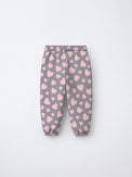 Pink & Grey Hearts Hooded Jogger Set flat lay by Anaario