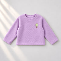Lavender Hot Air Balloon Fleece Set top by Anaario