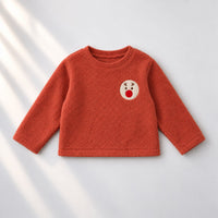 Rust Reindeer Fleece Set top by Anaario
