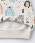 Snow Bear Hooded Barrel Pant Set flat lay by Anaario