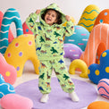 Kids winter hooded jogger set on model by Anaario
