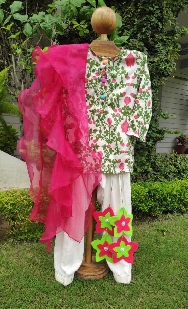 Phoolwari Patiala Set
