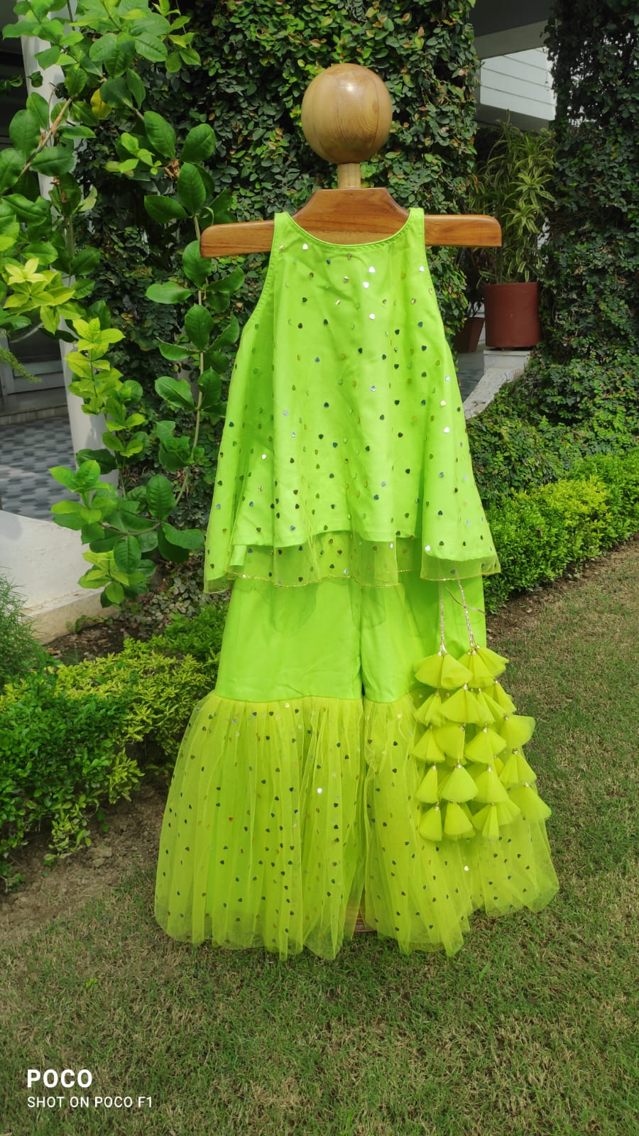 Chandni Lime Sharara Set