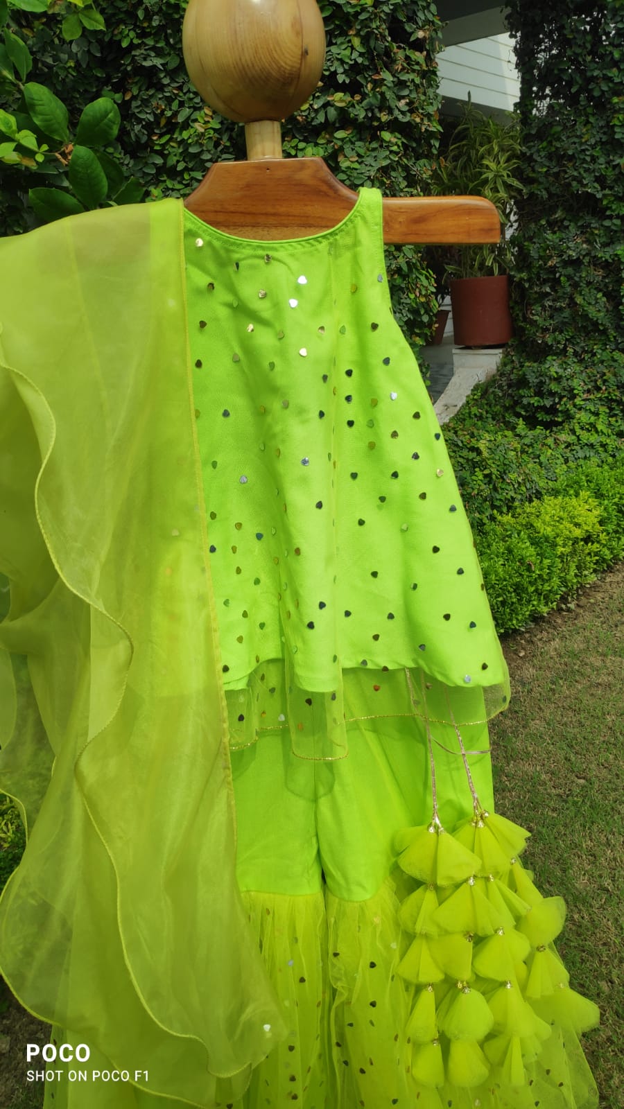 Chandni Lime Sharara Set