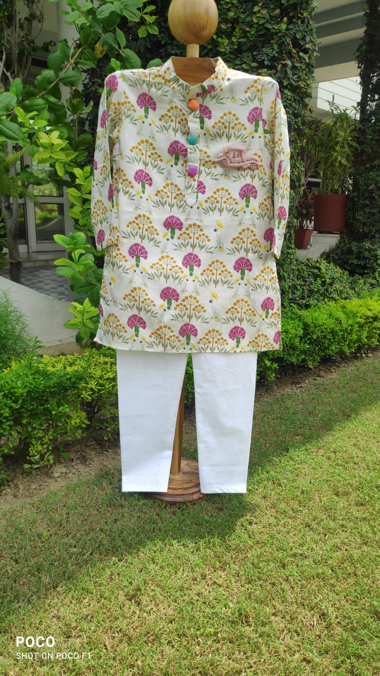 Tropical Bloom Kurta Set