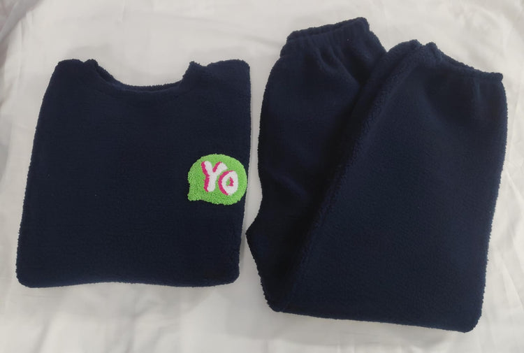 Navy Blue Fleece Set