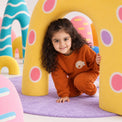 Rust Reindeer Fleece Set on child by Anaario – winter fleecewear